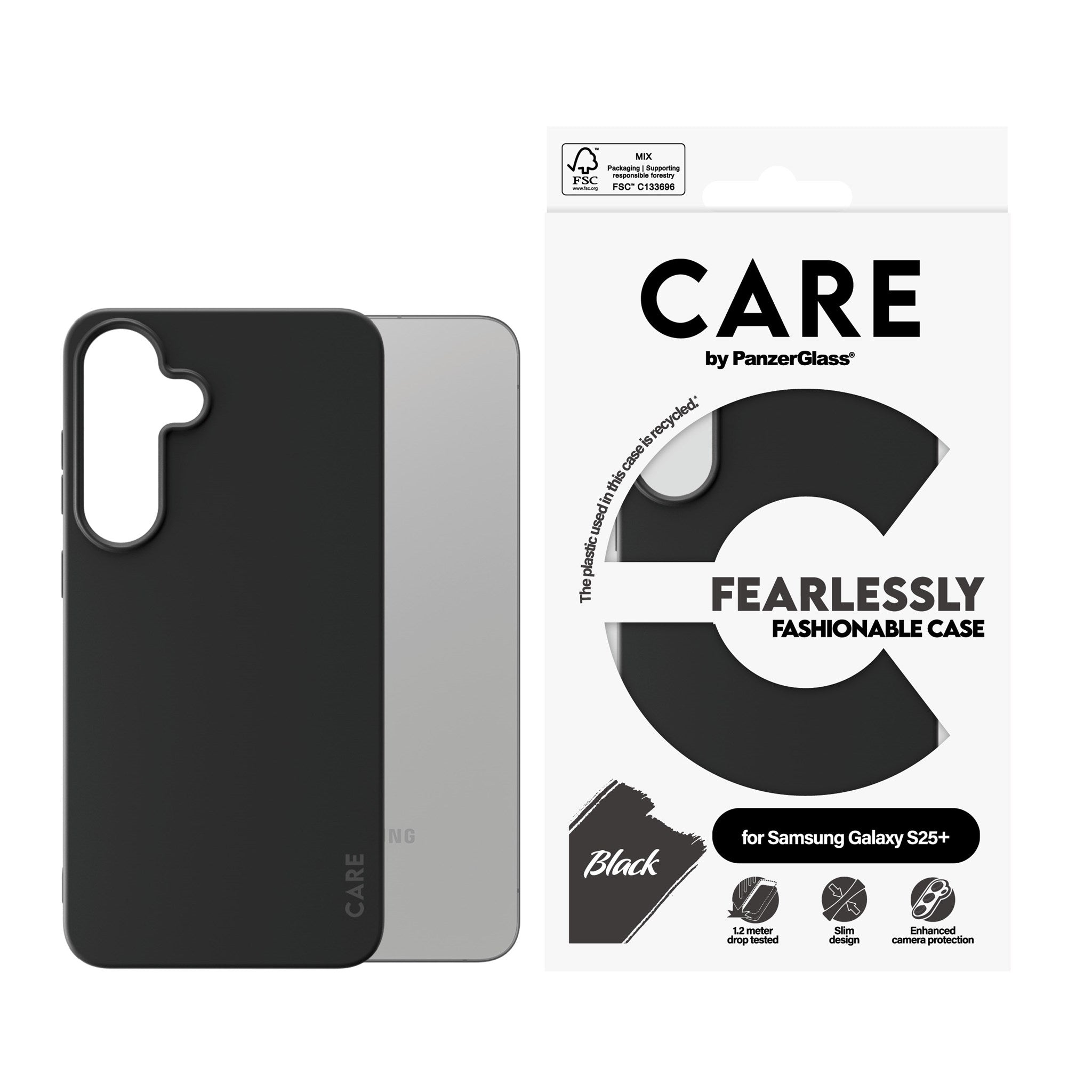 CARE by PanzerGlass® Fashionable Case Schwarz Samsung Galaxy S25+
